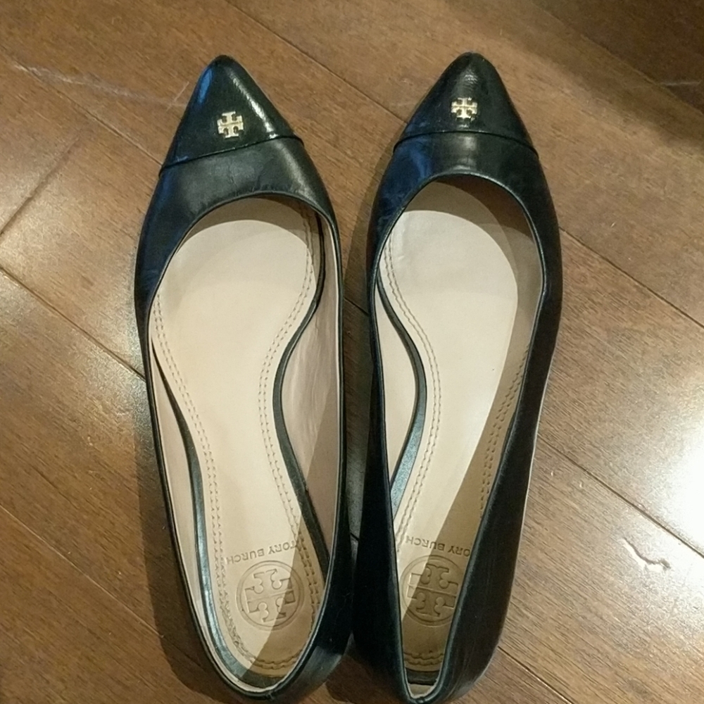 Tory burch black flats